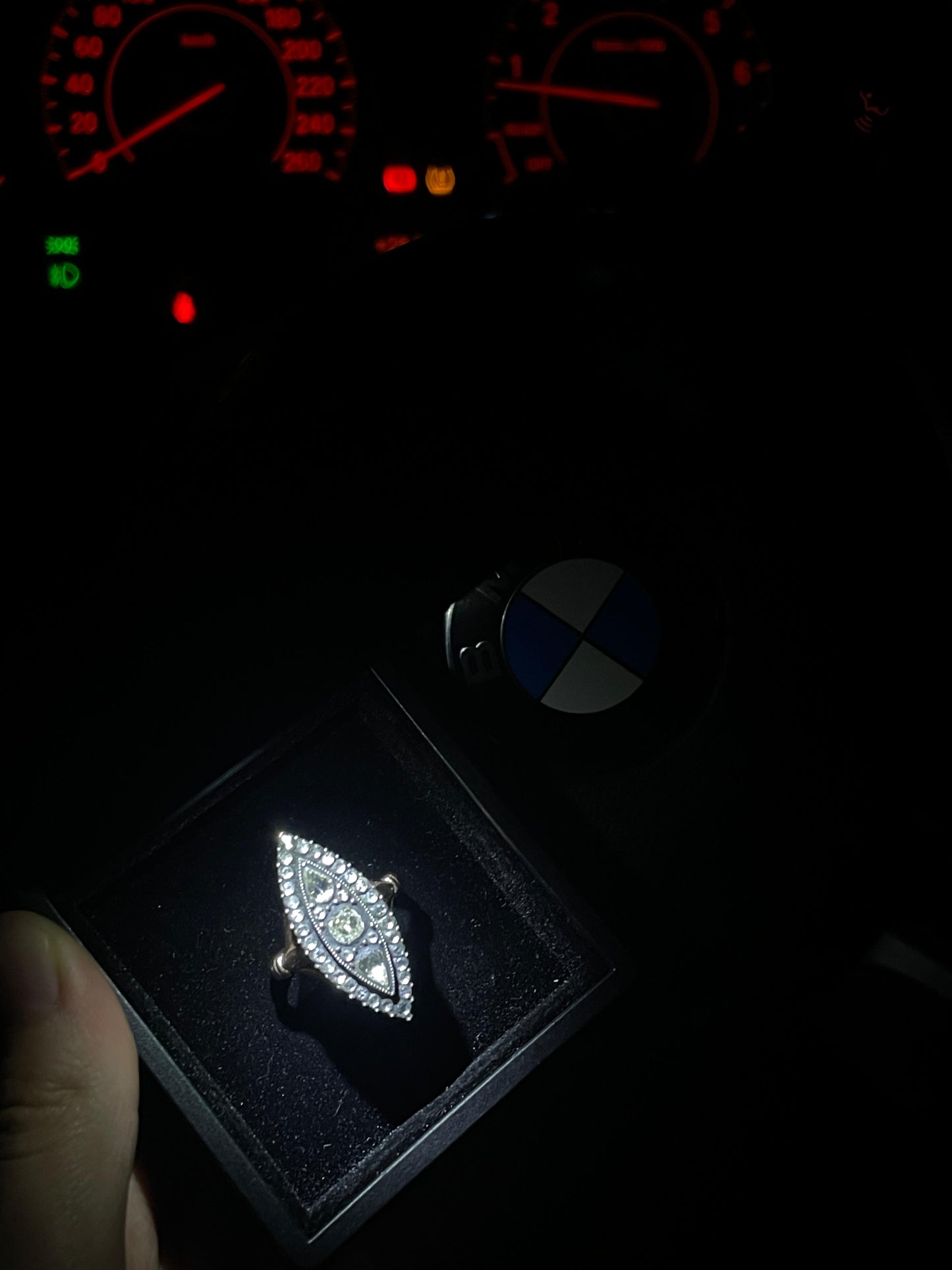 14K Gold Ring with Diamond Stones – Elegant and Unique Design