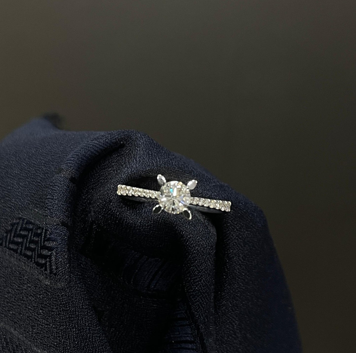 18K Gold Diamond Engagement Ring