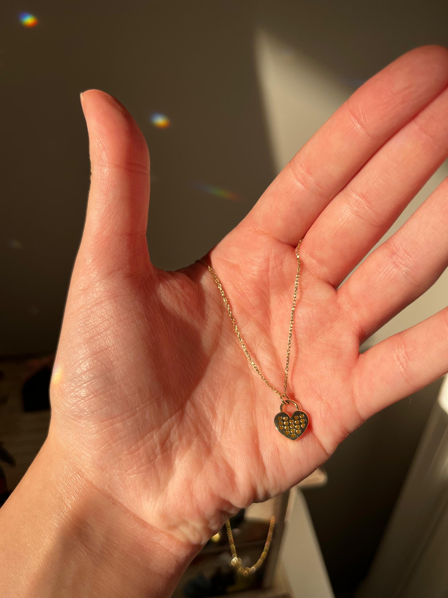 14K Gold Personalized Heart Necklace - Custom Initial Pendant