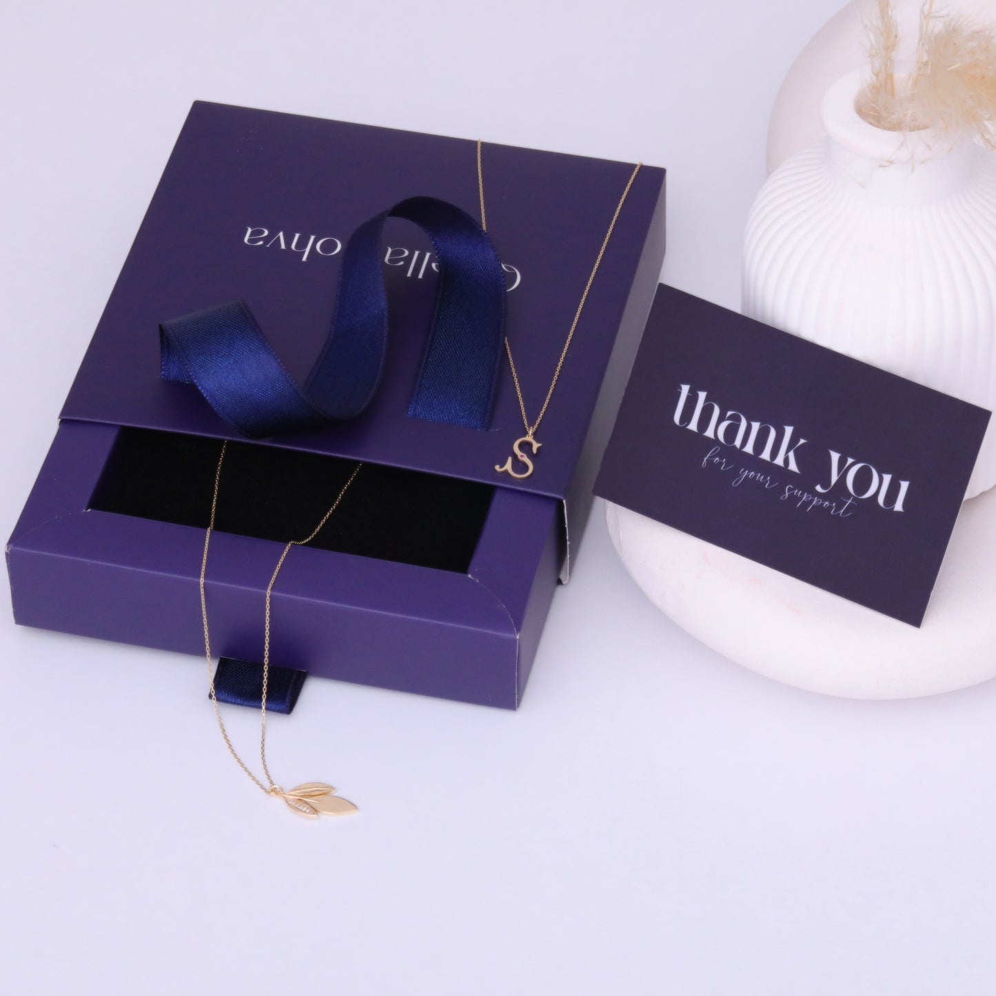 14k Solid Gold Leaf Stud: 18G Flat Back Helix Piercing / Dainty Tragus Conch Cartilage Earring